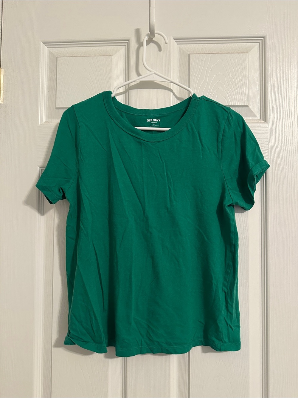 Old Navy Women's Emerald Green Short Sleeve Crew Tee